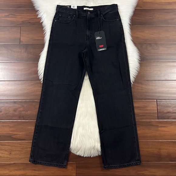 Levi's Denim - Levi's Women’s Size 31 x 30 Black Soul Loose Straight 90s‎ Denim Jeans